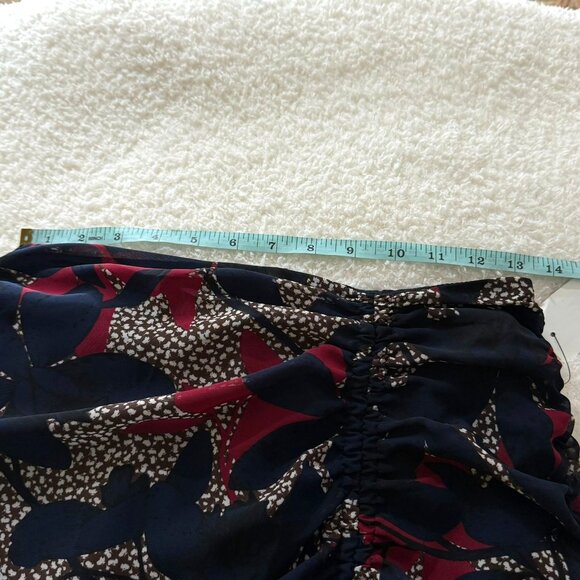 Bar III Womens Ruched Mini Skirt Size 2 Floral Print Polyester Blend - Picture 10 of 12